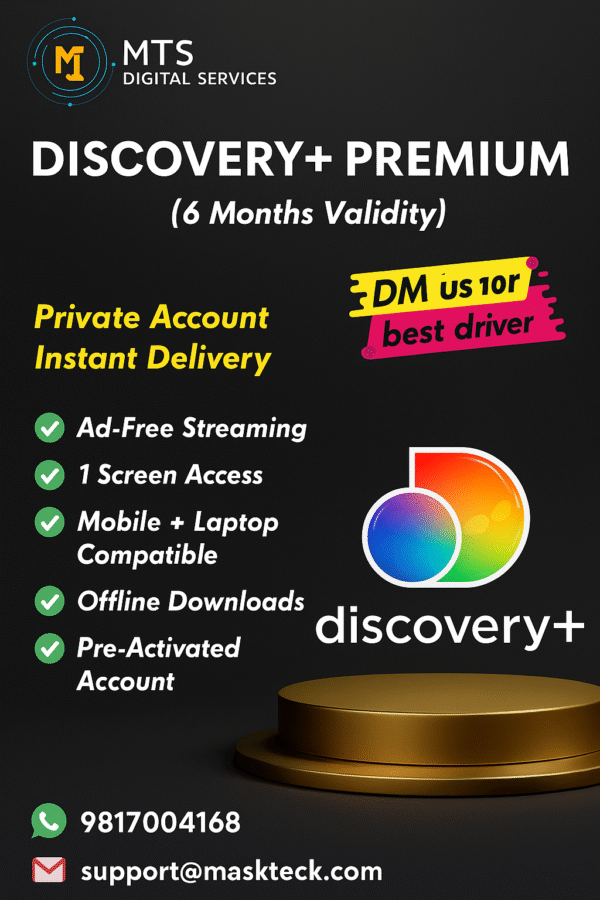 DISCOVERY+ 6 MONTHS